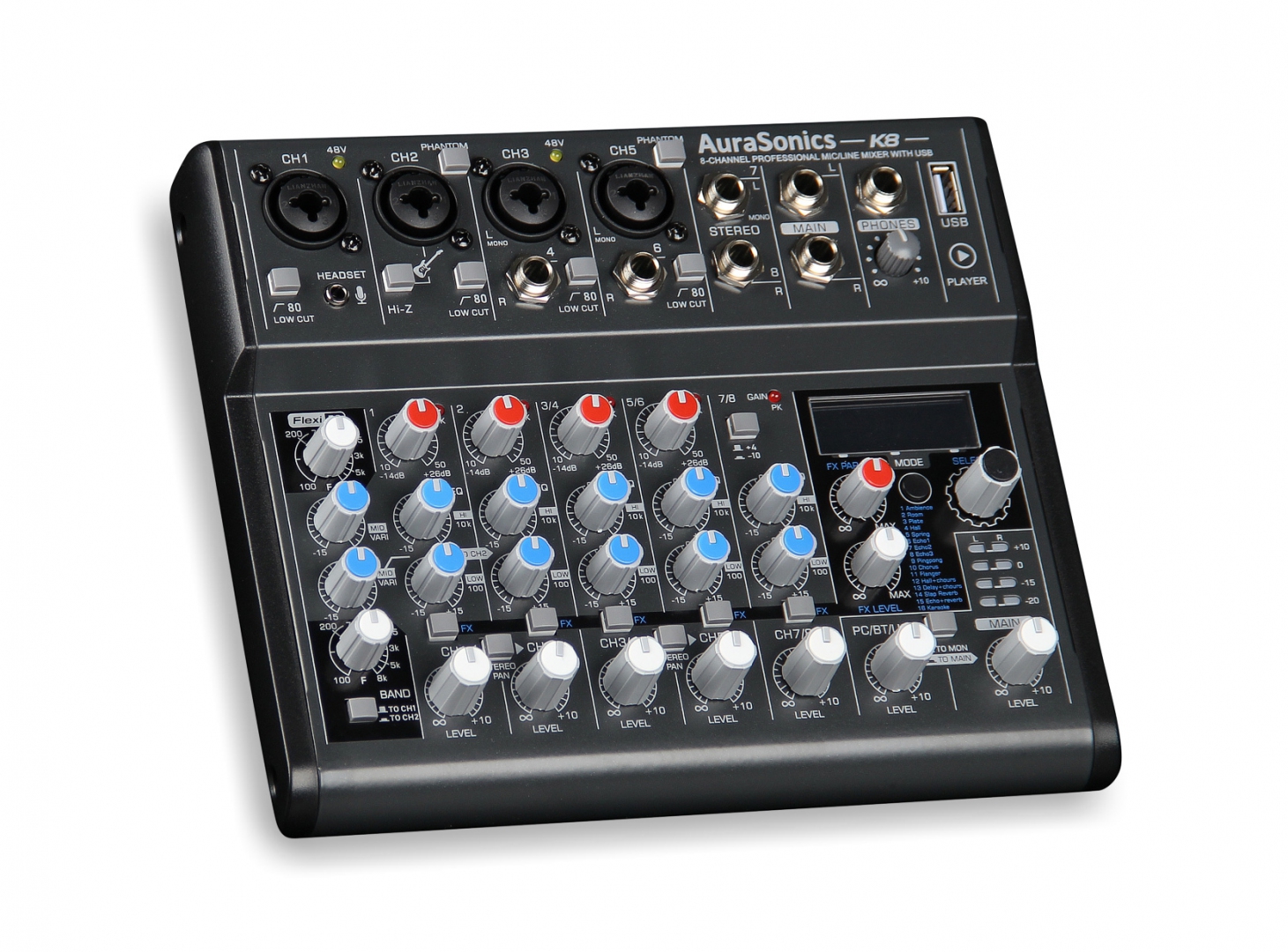 AuraSonics K8 компактный микшерный пульт в Голицыно