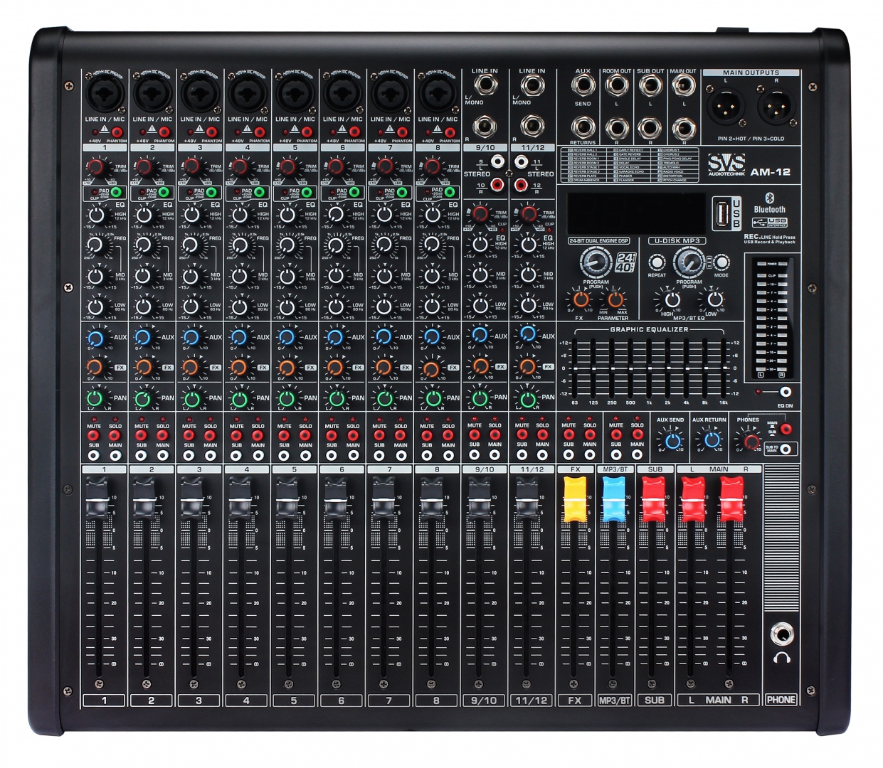 SVS Audiotechnik mixers AM-12 Микшерный пульт аналоговый, 12-канальный в Голицыно